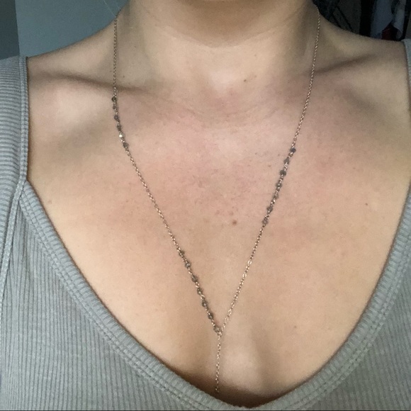 Sterling Silver and Natural Labradorite Necklace - Picture 1 of 5